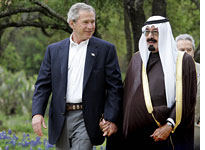 George W. Bush and Saudi King Abdullah